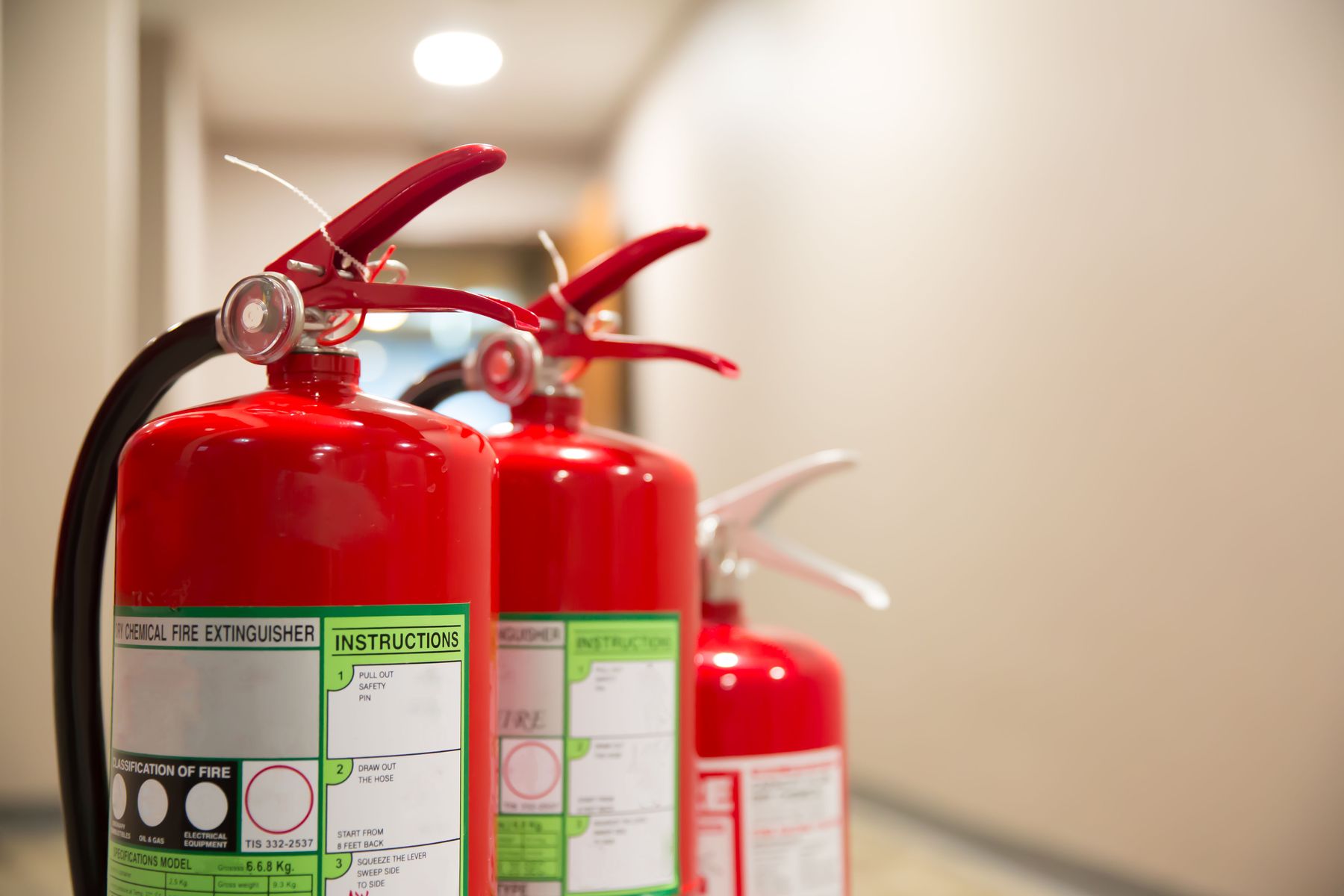 Types of fire extinguishers