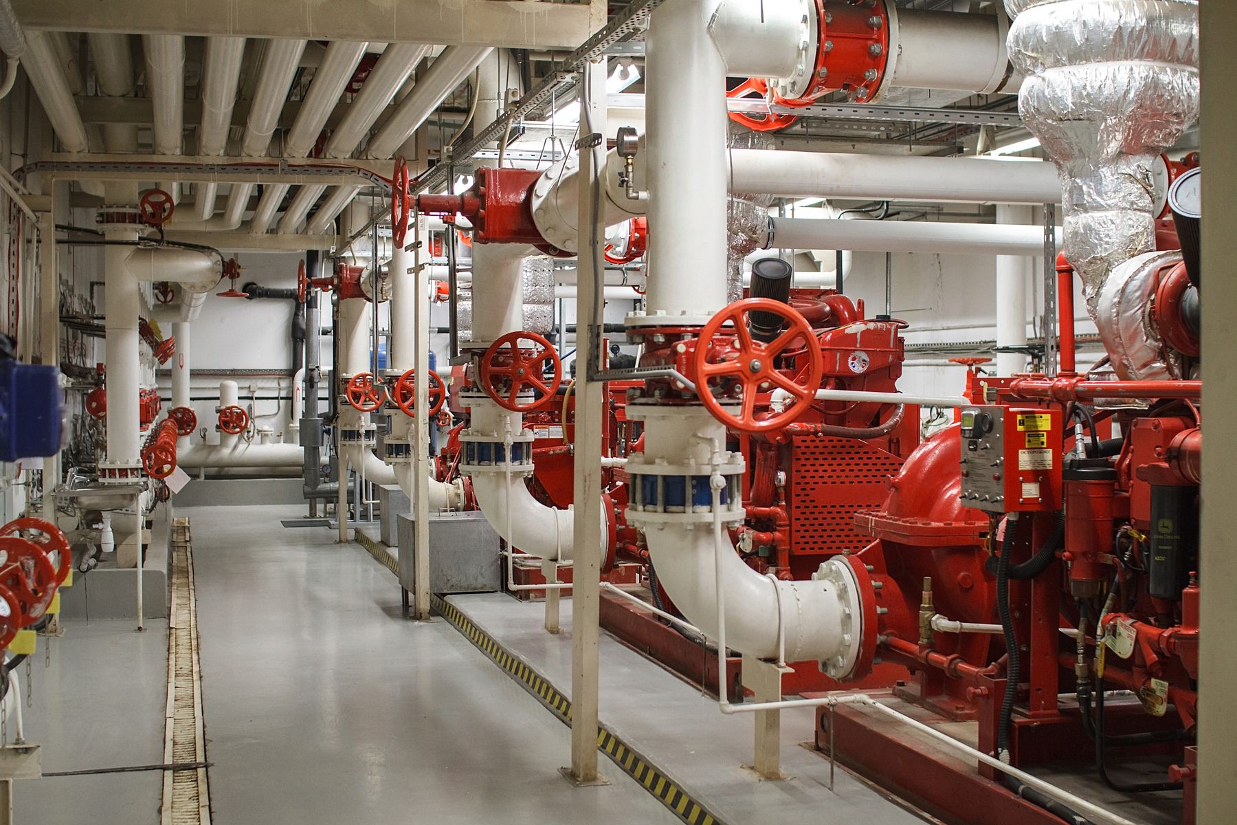 Industrial fire safety installation