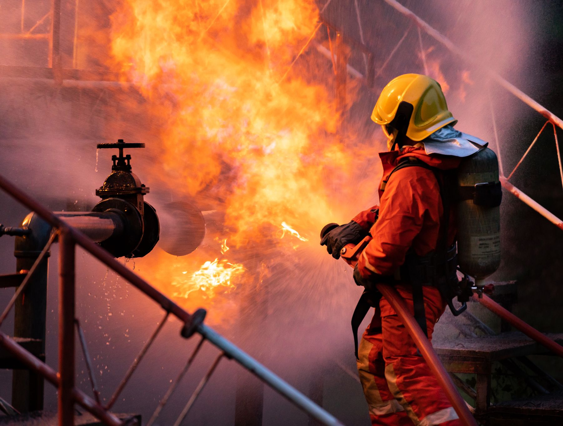 Petroleum facility fire safety